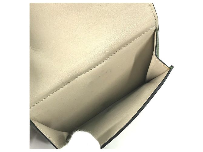 Billetera Vertical Pequeña Anagram LOEWE Castaño Verde - vista 6