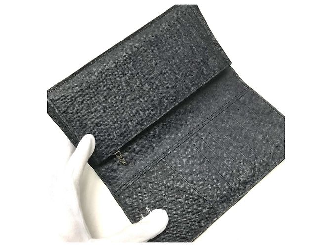Louis Vuitton Epi-Leder Portemonnaie Brazza Bifold Lang Marineblau - Ansicht 5