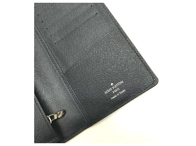 Louis Vuitton Epi-Leder Portemonnaie Brazza Bifold Lang Marineblau - Ansicht 6