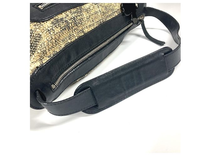 Borsa a Spalla CHANEL Camelia CC Coco Mark Nero Beige Giallo - vista 11