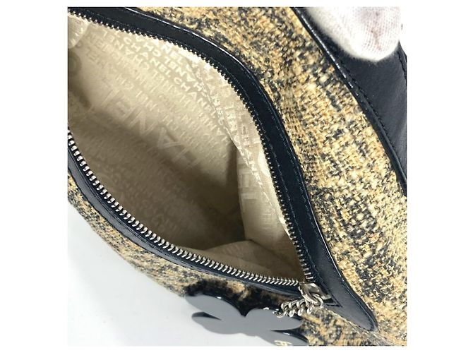 Borsa a Spalla CHANEL Camelia CC Coco Mark Nero Beige Giallo - vista 15