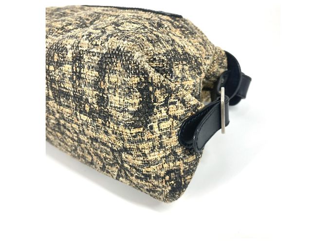 Borsa a Spalla CHANEL Camelia CC Coco Mark Nero Beige Giallo - vista 6