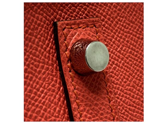 Borsa Tote Birkin 30 di Hermès Rosa Corallo - vista 10