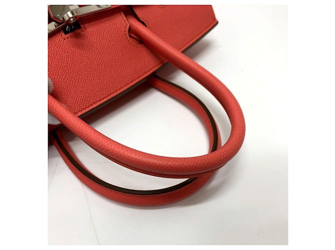 Borsa Tote Birkin 30 di Hermès Rosa Corallo - vista 11