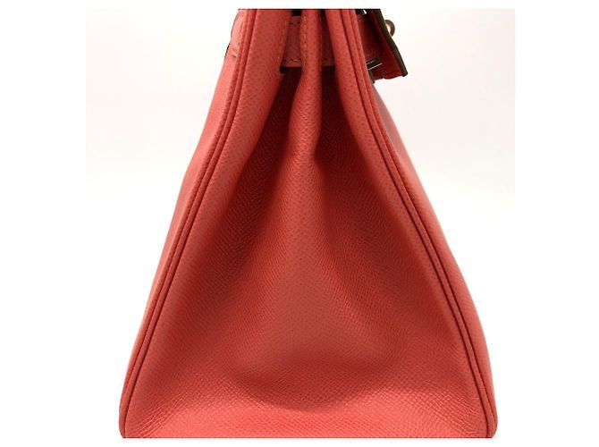Borsa Tote Birkin 30 di Hermès Rosa Corallo - vista 4
