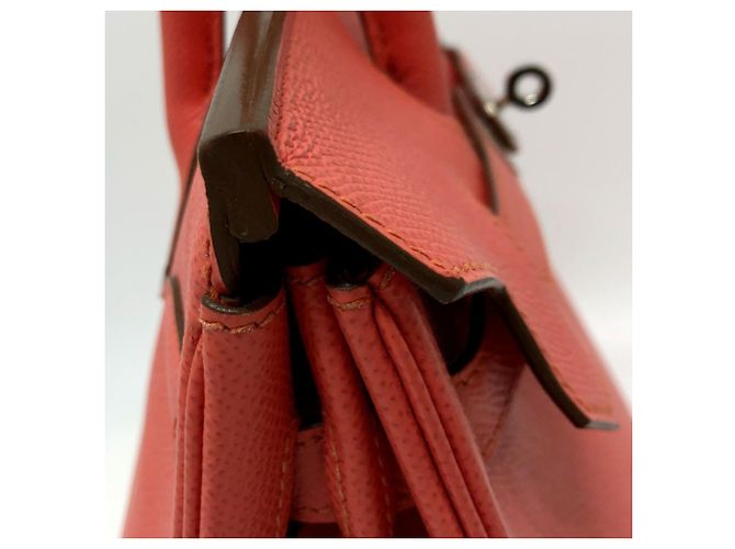 Borsa Tote Birkin 30 di Hermès Rosa Corallo - vista 5