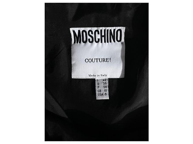 Gonna nera Moschino Couture in lana e seta Nero - vista 5