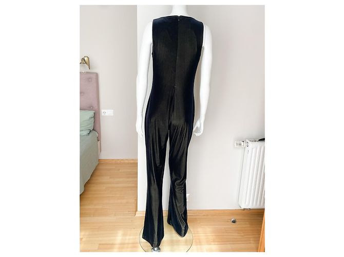 Mono Versace negro de terciopelo brillante - vista 5