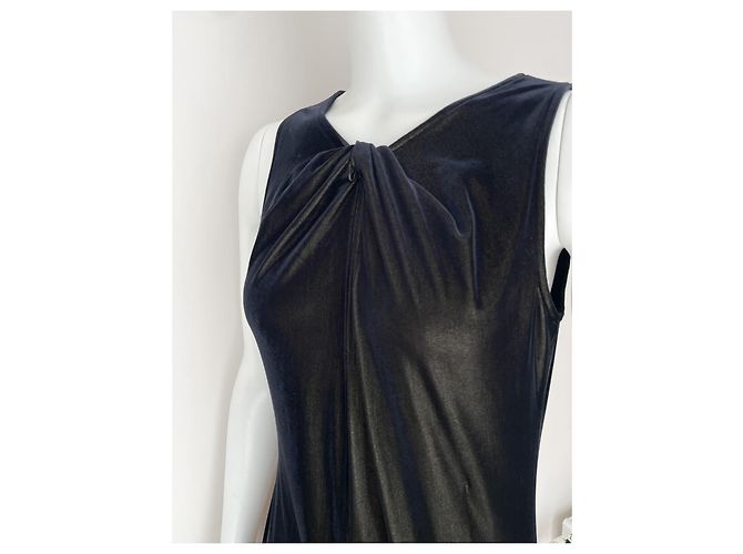 Mono Versace negro de terciopelo brillante - vista 6