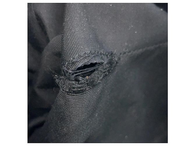 Borsa a spalla Gucci Jackie GG Denim e Pelle Nera Nero Grigio antracite - vista 11