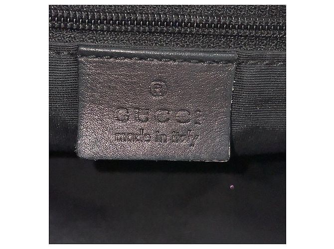 Borsa a spalla Gucci Jackie GG Denim e Pelle Nera Nero Grigio antracite - vista 5
