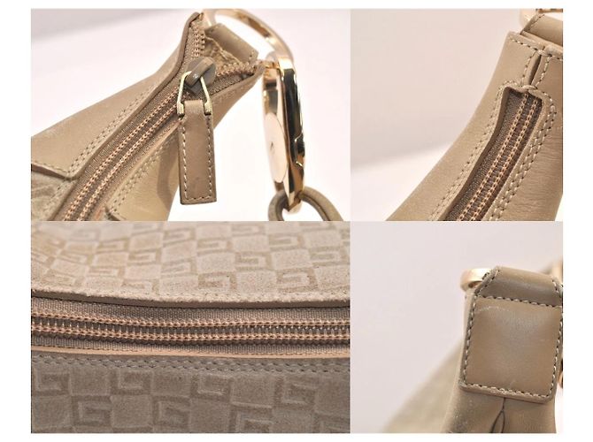 Borsa hobo Gucci GG in scamosciato e pelle beige Cammello - vista 6