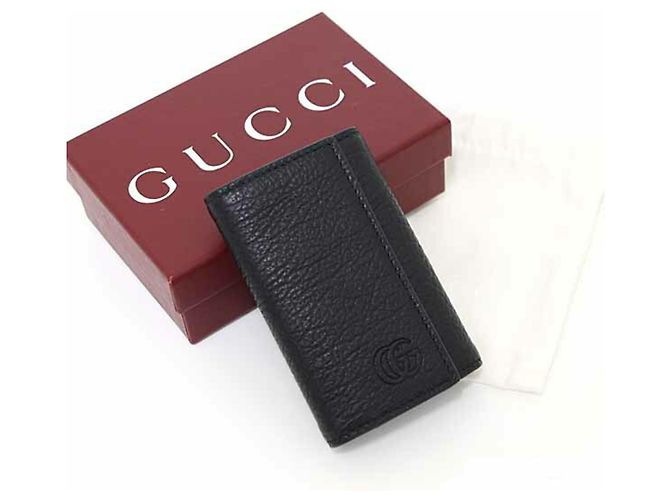 Gucci Double G Leder Schlüsseletui Schwarz - Ansicht 2