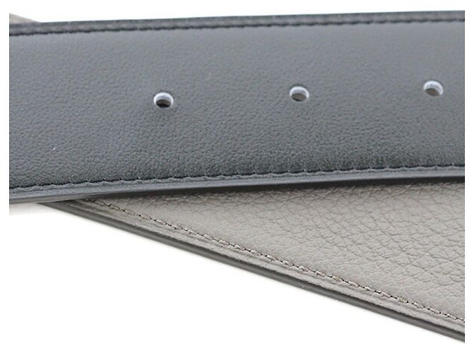 Cinturón Estándar de Cuero con Hebilla Real Hermès Negro - vista 3