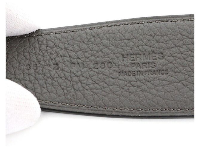 Cinturón Estándar de Cuero con Hebilla Real Hermès Negro - vista 4