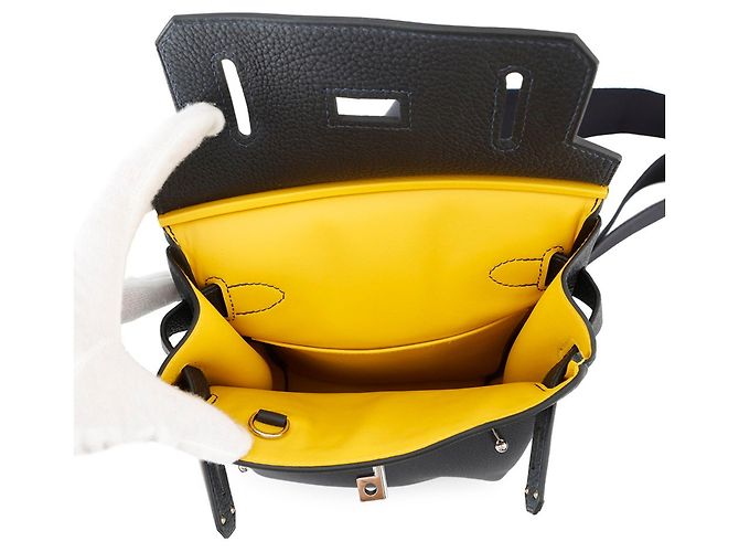 Hermès Borsa a tracolla Hermes Kelly Akkad PM Rosso Giallo - vista 5