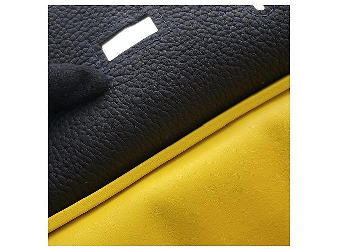 Hermès Borsa a tracolla Hermes Kelly Akkad PM Rosso Giallo - vista 7