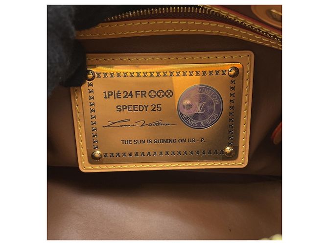 Borsa Louis Vuitton Monogram Speedy P9 Bandoulière 25 Giallo Monogramma - vista 12