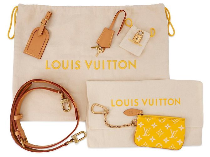 Borsa Louis Vuitton Monogram Speedy P9 Bandoulière 25 Giallo Monogramma - vista 14