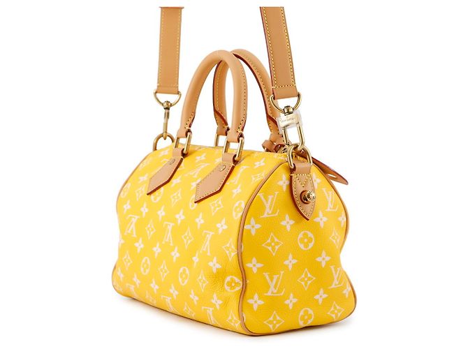 Borsa Louis Vuitton Monogram Speedy P9 Bandoulière 25 Giallo Monogramma - vista 2