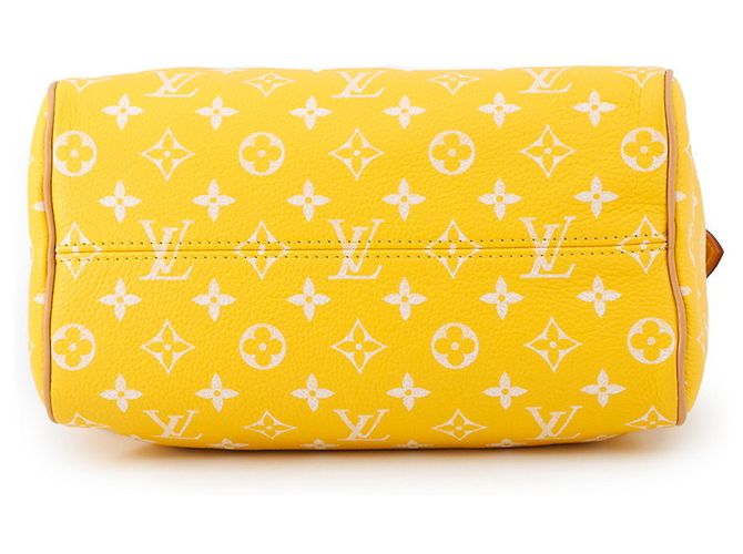 Borsa Louis Vuitton Monogram Speedy P9 Bandoulière 25 Giallo Monogramma - vista 3