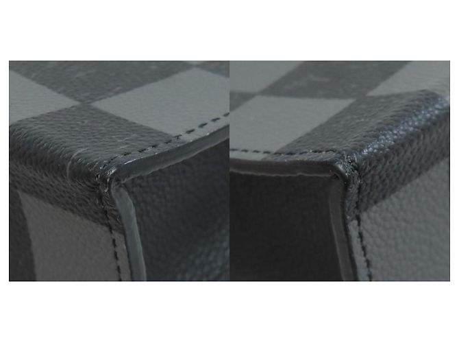 Louis Vuitton Damier Checkerboard Sac Plat XS Handbag Black - view 10