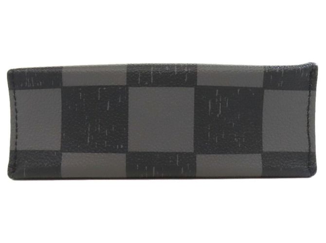 Louis Vuitton Damier Checkerboard Sac Plat XS Handbag Black - view 4