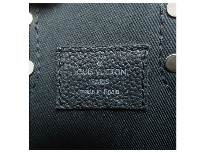 Louis Vuitton Damier Checkerboard Sac Plat XS Handbag Black - view 6