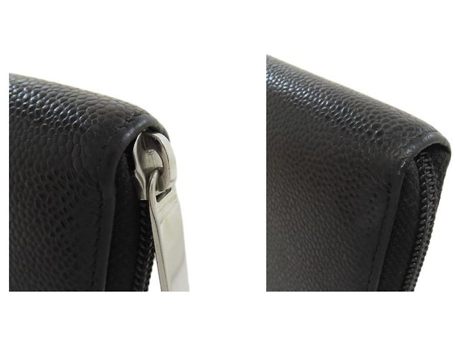 Cartera larga Chanel Coco Mark en piel de ternera granulada Negro - vista 10