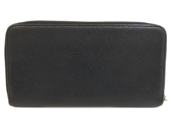 Cartera larga Chanel Coco Mark en piel de ternera granulada Negro - vista 2