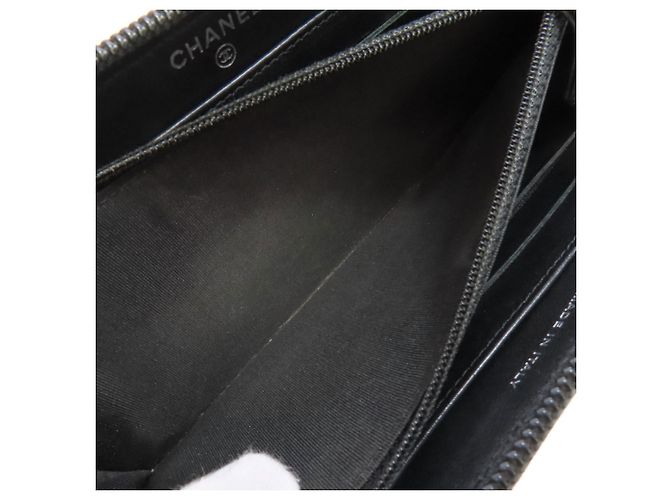 Cartera larga Chanel Coco Mark en piel de ternera granulada Negro - vista 5