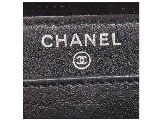 Cartera larga Chanel Coco Mark en piel de ternera granulada Negro - vista 6
