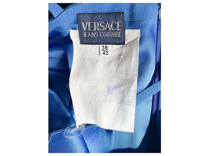 Blaues Versace Jeans Couture Trägerkleid - vista 9
