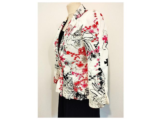Autre Marque Chaqueta de Algodón Bordada Nathalie Garçon Espalda Vasca TXS/S Multicolor - vista 15