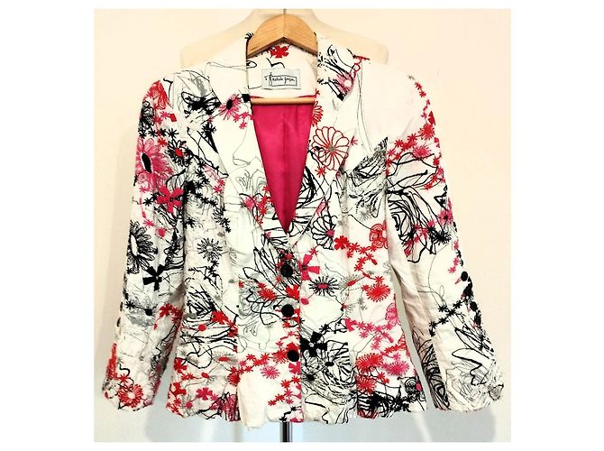 Autre Marque Chaqueta de Algodón Bordada Nathalie Garçon Espalda Vasca TXS/S Multicolor - vista 16