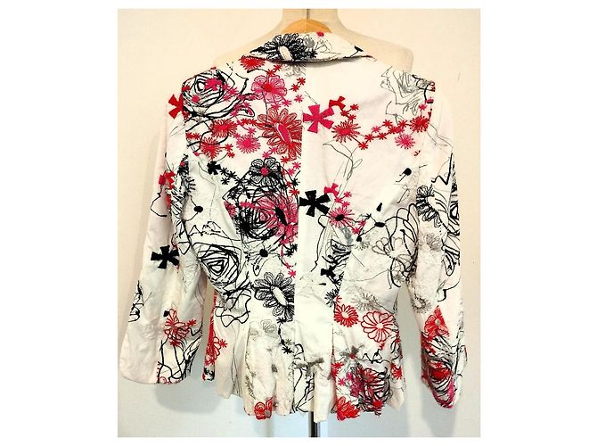 Autre Marque Chaqueta de Algodón Bordada Nathalie Garçon Espalda Vasca TXS/S Multicolor - vista 17