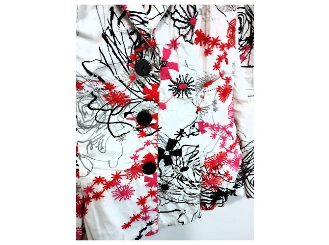 Autre Marque Chaqueta de Algodón Bordada Nathalie Garçon Espalda Vasca TXS/S Multicolor - vista 20