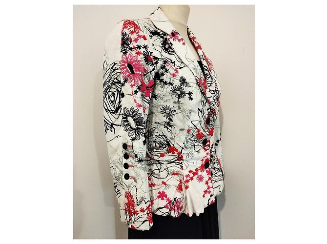 Autre Marque Chaqueta de Algodón Bordada Nathalie Garçon Espalda Vasca TXS/S Multicolor - vista 7