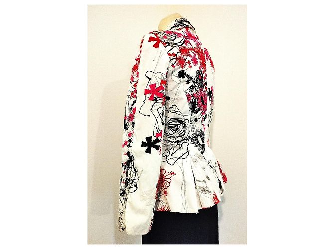 Autre Marque Chaqueta de Algodón Bordada Nathalie Garçon Espalda Vasca TXS/S Multicolor - vista 8