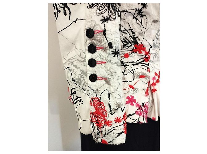 Autre Marque Chaqueta de Algodón Bordada Nathalie Garçon Espalda Vasca TXS/S Multicolor - vista 9