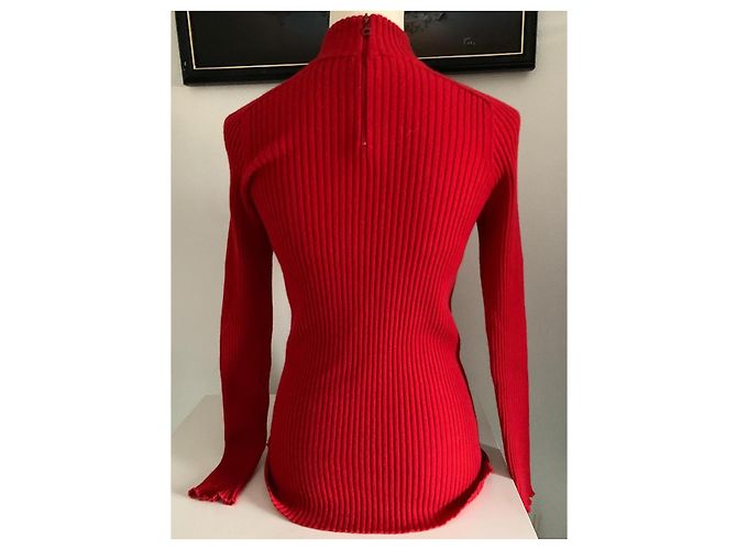 Pull Louis Vuitton Rouge en Cachemire Taille L - vue 2