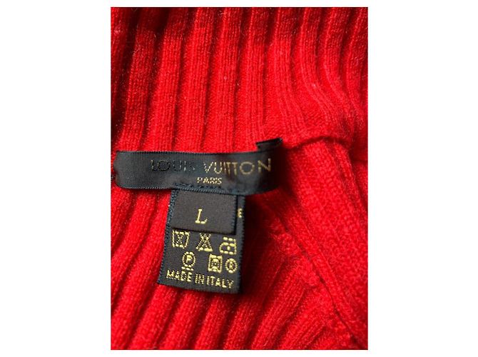 Pull Louis Vuitton Rouge en Cachemire Taille L - vue 3