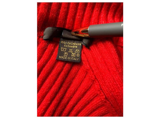 Pull Louis Vuitton Rouge en Cachemire Taille L - vue 4