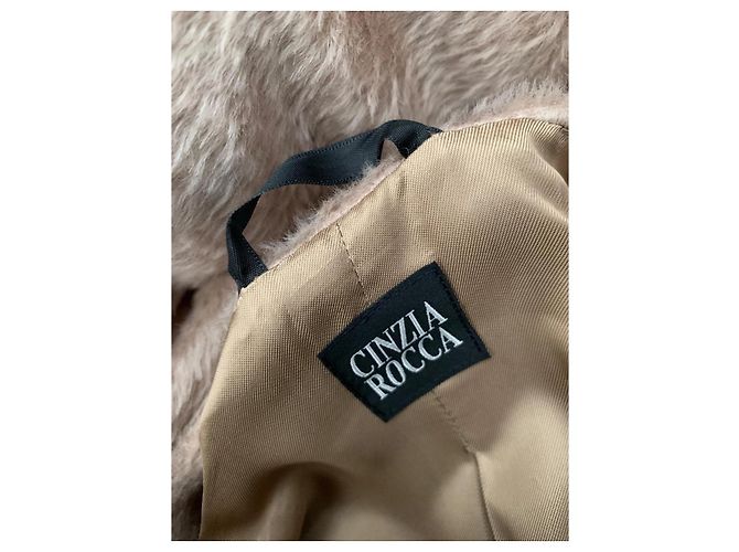 Autre Marque Abrigo con cinturón Cinzia Rocca de lana y alpaca camel Camello - vista 3