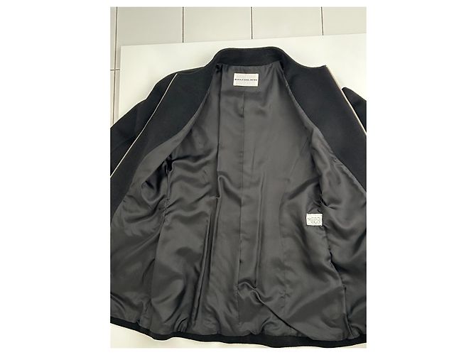 Cappotto lungo nero Thierry Mugler in lana e cashmere - vista 10
