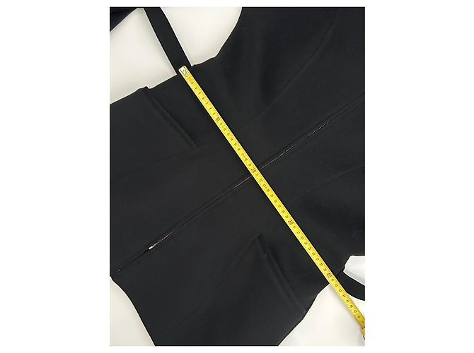 Cappotto lungo nero Thierry Mugler in lana e cashmere - vista 17