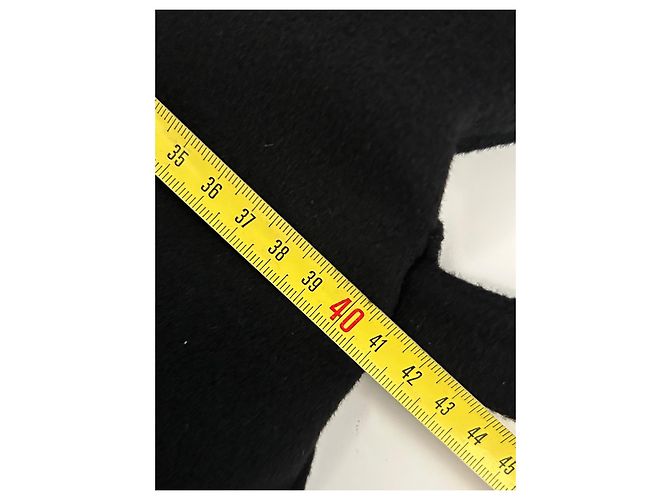 Cappotto lungo nero Thierry Mugler in lana e cashmere - vista 18