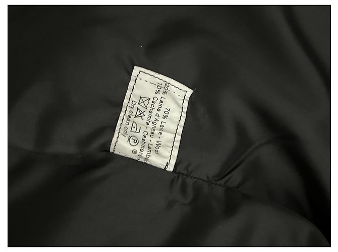 Cappotto lungo nero Thierry Mugler in lana e cashmere - vista 8
