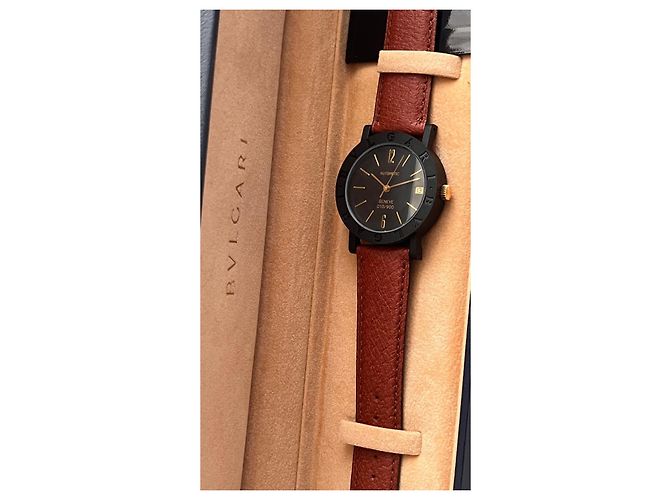 Bulgari Carbon Geneva Automatic Watch Black Titanium 33mm - view 9