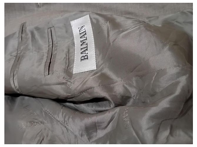 Blazer Balmain de lana beige - vista 2